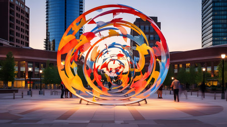 Modern architecture of Moscow. Moscow is the capital and largest city of Russia.の素材