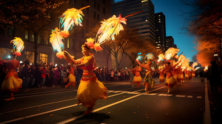 Chinese New Year parade in San Francisco, CA.の素材