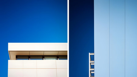 Modern architecture details. Architectural details of modern office building. Abstract architectural background.の素材