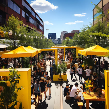 Street view of Denver downtown.の素材