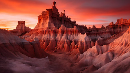 Beautiful panoramic view of Capitol Reef National Park, United Statesの素材