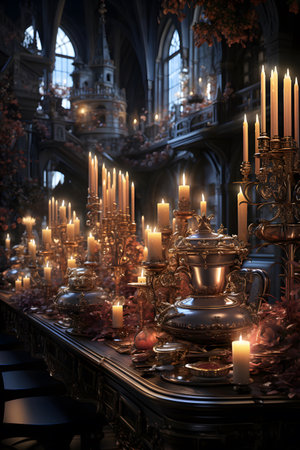 Interior of St. Stephen's Basilica in Budapest, Hungaryの素材