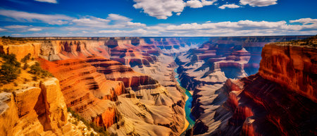 Panoramic view of Grand Canyon National Park, Arizona, USAの素材