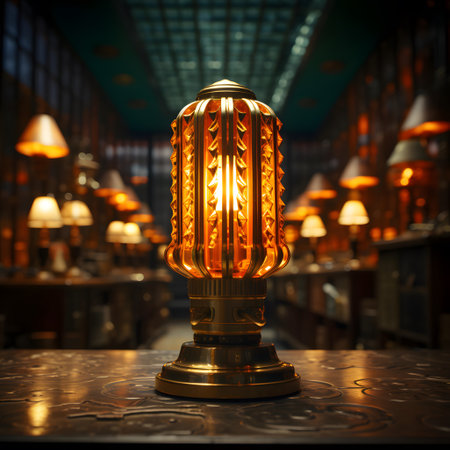 Lantern in the interior of the night club. 3D renderingの素材