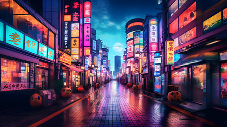 Shibuya district in Tokyo, Japan. Tokyo is the capital of Japan and the most populous metropolitan area in the world.の素材