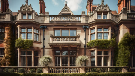 Residential building in Kensington Gardens.の素材