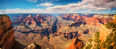 Panoramic view of Grand Canyon National Park, Arizona, USAの素材