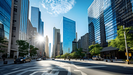 Shanghai Lujiazui Finance and Trade Zone of the modern cityの素材