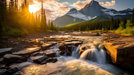 Glacier National Park, Montana, United States of America.の素材