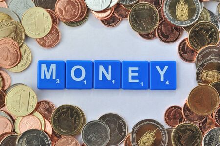 crossword - money の写真素材