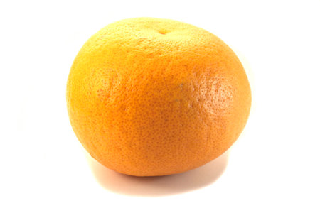 big ripe grapefruit  on a white backgroundの写真素材