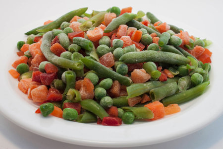 Fresh Frozen Vegetables Mixの写真素材