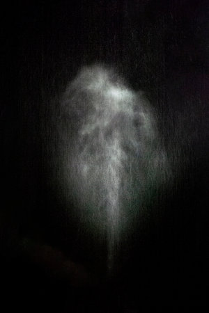 Water smoke on a black backgroundの写真素材