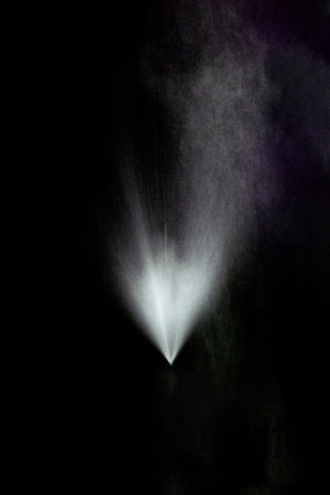 Water smoke on a black backgroundの写真素材
