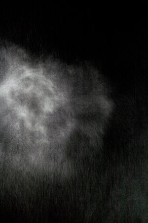Water smoke on a black backgroundの写真素材
