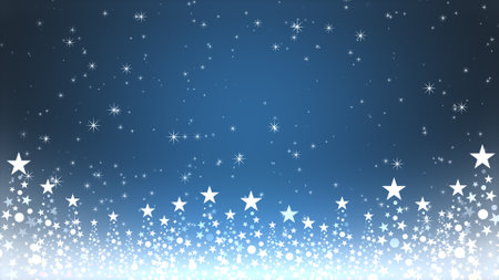 Christmas tree and colored background with glitterの写真素材