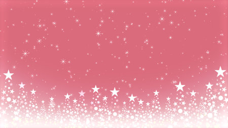 Christmas tree and colored background with glitterの写真素材