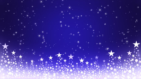 Christmas tree and colored background with glitterの写真素材