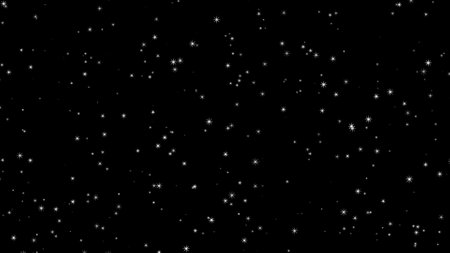 Glittering particles rising on a black background, particlesの写真素材