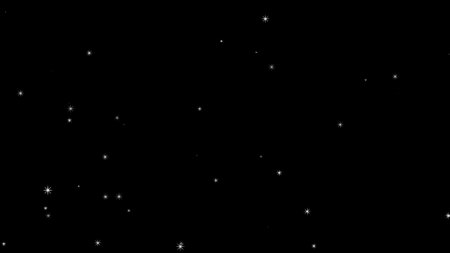 Glittering particles rising on a black background, particlesの写真素材