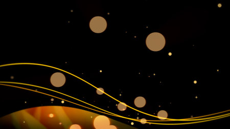 Shaking line animation on black backgroundの写真素材