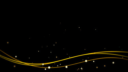 Shaking line animation on black backgroundの写真素材
