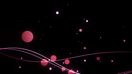 Shaking line animation on black backgroundの写真素材
