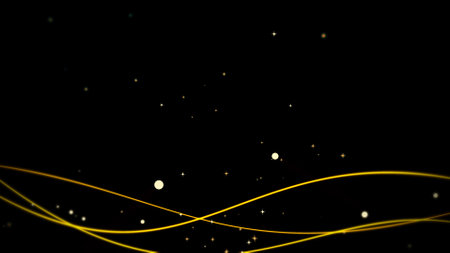Shaking line animation on black backgroundの写真素材
