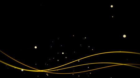 Shaking line animation on black backgroundの写真素材