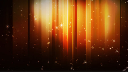 Glitter dances on a colored background and the light moves left and rightの写真素材