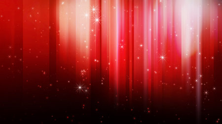Glitter dances on a colored background and the light moves left and rightの写真素材