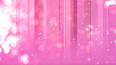 Vertical lines of light and glitter dance on a colored backgroundの写真素材