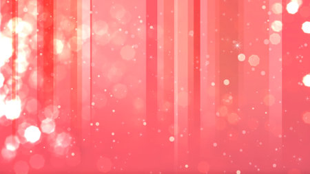 Vertical lines of light and glitter dance on a colored backgroundの写真素材