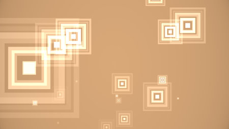 Squares spring up on a colorful backgroundの写真素材