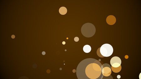 Circles spring up on a colorful backgroundの写真素材