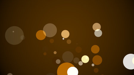 Circles spring up on a colorful backgroundの写真素材