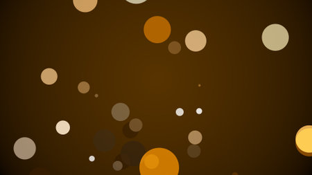 Circles spring up on a colorful backgroundの写真素材