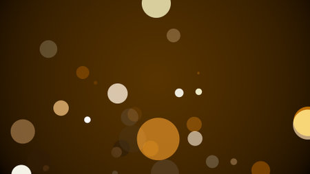 Circles spring up on a colorful backgroundの写真素材