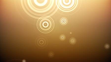 Circles spring up on a colorful backgroundの写真素材