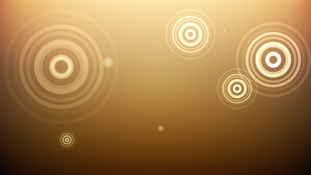 Circles spring up on a colorful backgroundの写真素材