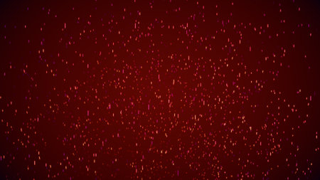 Particles spring up on a black backgroundの写真素材