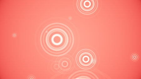 Circles spring up on a colorful backgroundの写真素材