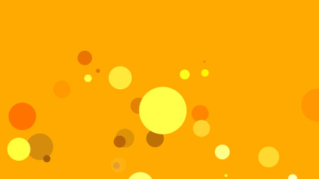 Circles spring up on a colorful backgroundの写真素材