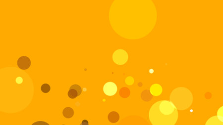 Circles spring up on a colorful backgroundの写真素材