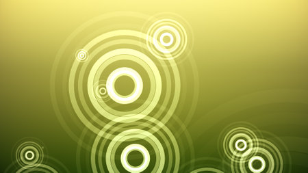 Circles spring up on a colorful backgroundの写真素材