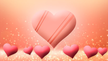 Floating chocolate heart image, Valentine's Dayの写真素材