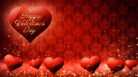 Floating chocolate heart image, Valentine's Dayの写真素材