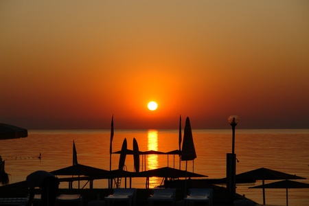 sunsetの写真素材