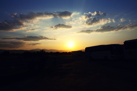sunset       の写真素材