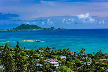 Kailua bay in Oahu Island